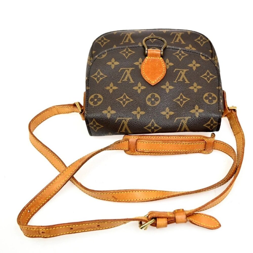 LOUIS VUITTON Saint Cloud MM Shoulder Bag Monogram Leather Brown M51243 31MA062 - Picture 6 of 16